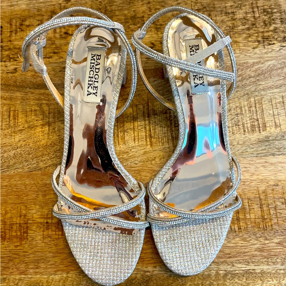 Badgley Mischka Ultima Block Bridal Heel